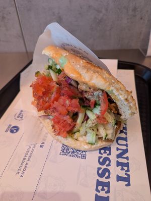 Döner mit allem. Lecker! at Zerö Kebab in Berlin