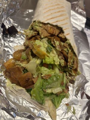 Zero durum inside  at Zerö Kebab in Berlin