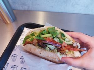 Kebab with herbal sauce at Zerö Kebab in Berlin