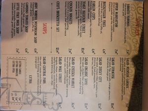 Menu at Barista&Chef in Baku