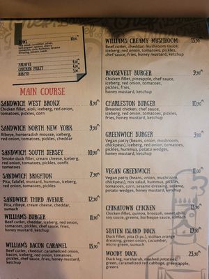 Menu at Barista&Chef in Baku