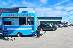 Our foodtruck  at Sockerparken Streetfood Tunnbrödsrulle in Visby
