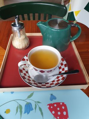 Sunshine tea at Vegan Chouke in Brussels