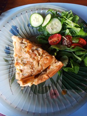 Quiche Saumon at Vegan Chouke in Brussels