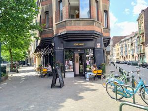 The terrace. at Vegan Chouke in Brussels