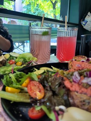 Homemade lemonade at Vegan Chouke in Brussels