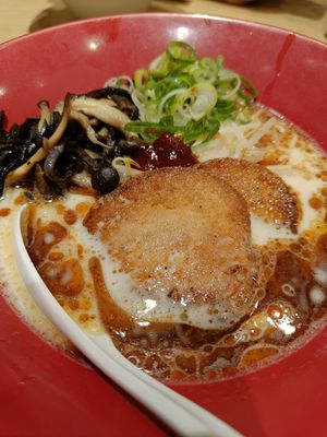 The very tasty vegan ramen bowl at IPPUDO Ginza East in Tokyo
