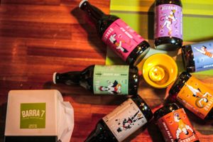 CerveZa artesanal at Barra 7 in Montevideo