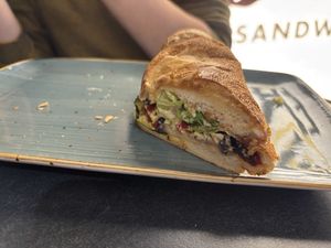 Vegan sandwich „Palermo“ (only half of it left on the picture)  at Fun Cool'o in Munich