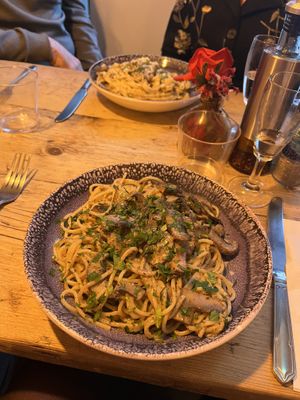 Truffle portobello spaghetti    at Sicilian NQ in Manchester