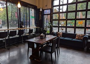 interior at Memento Mori Cafe in Portland