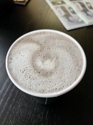 Raven Latte  at Memento Mori Cafe in Portland