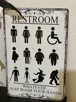 Cute sign   at Memento Mori Cafe in Portland