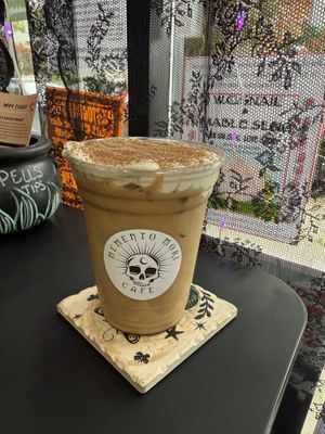 Wolfman (tiramisu latte)  at Memento Mori Cafe in Portland