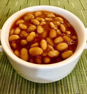 Baked beans at Mistral  in Dubai