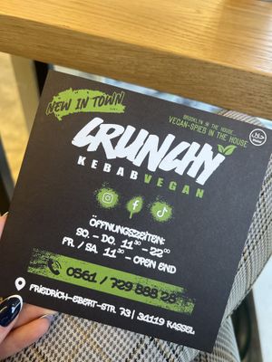   at Crunchy Kebab Vegan in Kassel