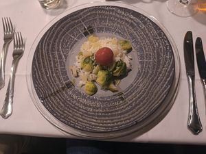 Gemüsereis mit Kohlsprossen at Hofkuchel in Semriach