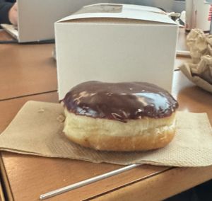 Boston Creme Doughnut.  at Brammibals Donuts - Europlatz in Berlin