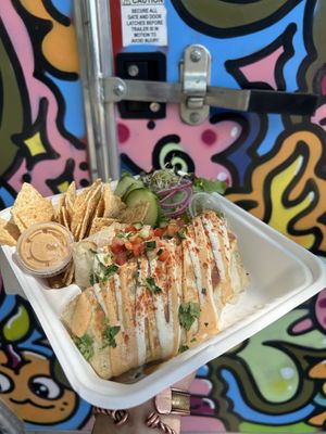 Crunch wrap   at Nana's Rooted in Tampa