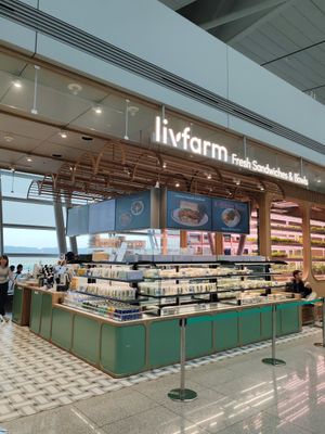 Front of shop at ICN - livfarm - T1 in Seoul