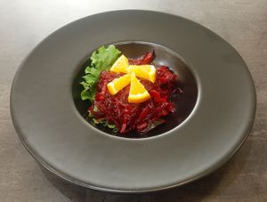 Beet salad at Agnista Restaurant - Tara Center in Ulaanbaatar