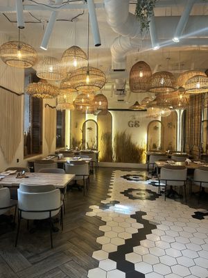 Lovely relaxed interior   at The Green Station in Almaty