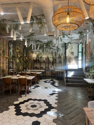 Lovely interior  at The Green Station in Almaty