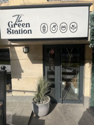 Entrance  at The Green Station in Almaty