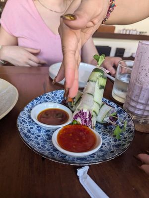 Fresh Summer Rolls at Ibu Susu in Ubud