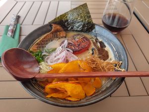 Creamy vegan Ramen at Ensō in Zgorzelec