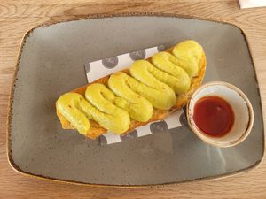 Avo on Sourdough at Caffi Bach Y Bocs in Llangefni