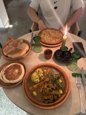 Mrouziya and Golden Dish  at NBTAHOUSE in Tangier