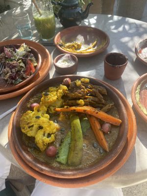 Golden dish  at NBTAHOUSE in Tangier