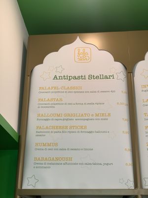 Menu 1  at Falastar  in Milan