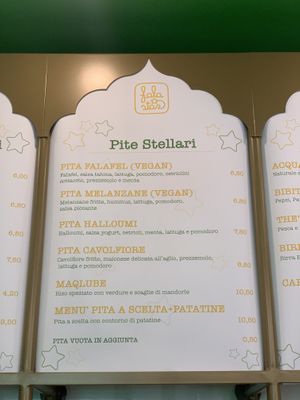 Menu 3  at Falastar  in Milan