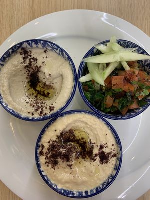 Tabbouleh - Hummus - Babaganoush  at Falastar  in Milan