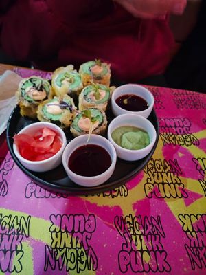 Crispy Avocado Rolls at Vegan Junk Punk in Vienna