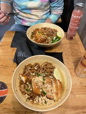 Pad Thai and Kao Pad  at Pitaya in Strasbourg
