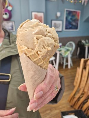 Coffee ice cream at Colin's in Chepstow