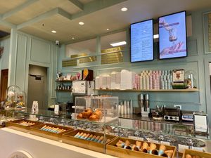 Counter at Gelateria Barroccino San Donato in Florence