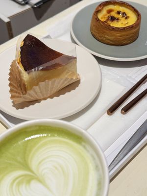 Desserts are good, matcha latte is nice.  at CHAMI in Nara