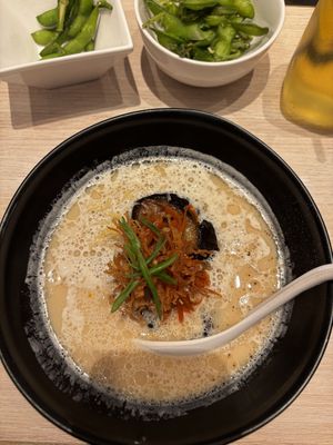 Vegan Ramen (eggplant, fried Enoki mushroom)  at Ramen Ippudo - MBS in Central Singapore