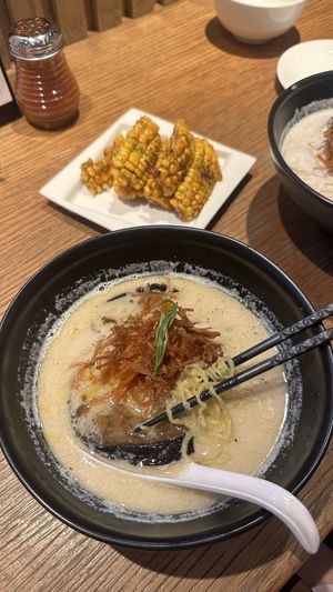 Eggplant ramen   at Ramen Ippudo - MBS in Central Singapore