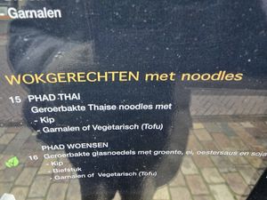 'Vegetarian' on menu, but no mention of vegan at ThaiMood  in Goes