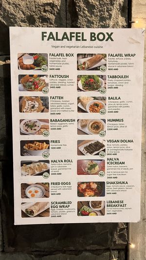   at Falafel Box in Yerevan