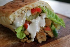 shawarma at Vegan Shawarma in Jerusalem