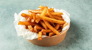 fries at Vegan Shawarma in Jerusalem