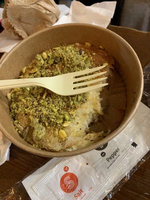 It smelt sooo good I forgot to let the phone eat first!  at Vegan Shawarma in Jerusalem