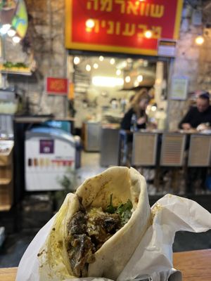 Vegan shawarma  at Vegan Shawarma in Jerusalem