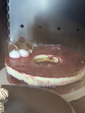 Cherry cake at Zorbas Bakery  in Ayia Napa